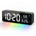 8830 Digitale wekker met RGB-nachtlampje - Zwart