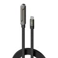 90-graden gaming 240W USB-C-kabel met telefoonhouder - 1.5m - zwart