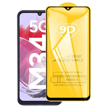 Samsung Galaxy M34 5G 9D Full Cover Glazen Screenprotector - 9H - Zwarte Rand