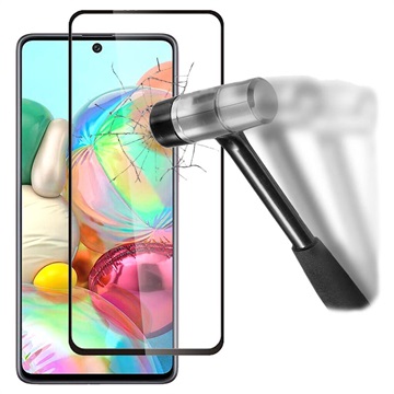 9D Full Cover Samsung Galaxy A51 5G Glazen Screenprotector - 9H - Zwart