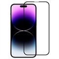 21D Full Cover iPhone 14 Pro Glazen Screenprotector - 11H - Zwart