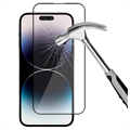 iPhone 14 Pro 9D Full Cover Glazen Screenprotector - 9H - Zwarte Rand