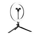 A26 Desktop 10" LED Selfie Ring Light Statief Stand Telefoon Clip Mount Vlogging Video Licht Live Broadcast Kit