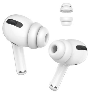 AHASTYLE PT99-2 1 paar voor Apple AirPods Pro 2 / AirPods Pro vervangende siliconen oordopjes Bluetooth oortelefoon oorkappen, maat L