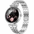 AK73 Vrouwen Smart Horloge met Strass bandje - Zilver