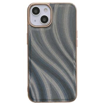 Abstract Series iPhone 14 Plus Bekleed TPU Case - Grijs