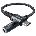 Acefast C1-07 USB-C / 3.5mm AUX Audio Adapter - Donkergrijs