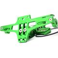 Verstelbare CNC aluminium Alloy Motorfiets kentekenplaathouder fiets licht telescopische beugel met LED-licht