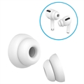 Ahastyle PT99-2 AirPods Pro Siliconen Oortips - S, M, L - Wit