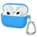 AirPods 3 Siliconen Hoesje met Sleutelhanger A060 - Blauw