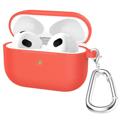 AirPods 3 Siliconen Hoesje met Sleutelhanger A060 - Rood