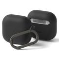 AirPods 4 Ringke Silicone Hoesje - Schokbestendige Bescherming - Zwart
