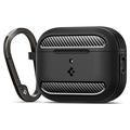 AirPods Pro 3 Spigen Rugged Armor TPU Case - Zwart
