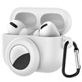 AirPods Pro/AirTag Siliconen Hoesje met Karabijnhaak