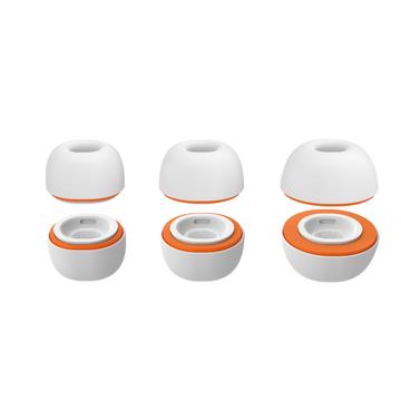 AirPods Pro/Pro 2 AhaStyle WG181 vervangende oordopjes - 3 paar - Wit / oranje