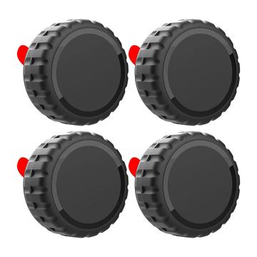 AirTag zelfklevende waterdichte hoes - 4 stuks. - Zwart