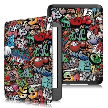 Amazon Kindle 11th Gen (2022) Smart Folio-hoes - Graffiti