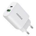 Amorus 30W GaN snelle wandlader - Wit
