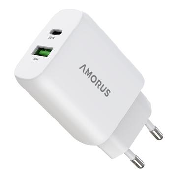 Amorus 30W GaN snelle wandlader - Wit