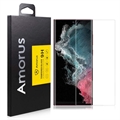 Samsung Galaxy S22 Ultra 5G Amorus 3D Curved Full Size UV Glazen Screenprotector