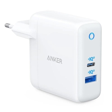 Anker PowerPort PD+ 2 dual-poorts wandoplader - 35W - Wit