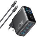 Anker Zolo 140W GaN Bureaulader met USB-C kabel - Zwart