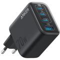 Anker Zolo 70W GaN Wandlader - 3x USB-C, 1x USB-A - Zilver