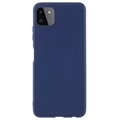 Anti-Vingerafdruk Matte Samsung Galaxy A22 5G, Galaxy F42 5G TPU Case - Donkerblauw