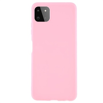 Anti-Vingerafdruk Matte Samsung Galaxy A22 5G, Galaxy F42 5G TPU Case - Roze