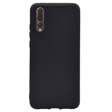 Anti-Vingerafdruk Mat Huawei P20 Pro TPU Hoesje - Zwart