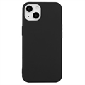 Anti-Vingerafdruk Mat iPhone 14 Plus TPU Hoesje - Zwart
