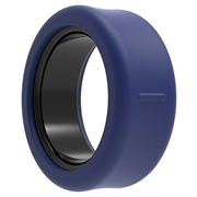 Oura Ring 5, Samsung Galaxy Ring Antikras Siliconen hoesje - Maat: 10/11/12/13 - Donkerblauw