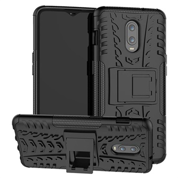 Anti-Slip OnePlus 6T Hybrid Case met Standaard