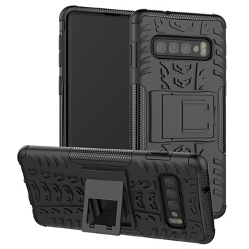 Anti-Slip Samsung Galaxy S10+ Hybrid Case met Standaard