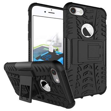 iPhone 7/8/SE (2020)/SE (2022) Anti-Slip Hybrid Case - Zwart