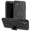 Anti-Slip iPhone 11 Hybrid Case met Standaard - Zwart