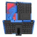 Lenovo Tab K10 Anti-Slip Hybrid Case met Standaard Functie - Zwart / Blauw