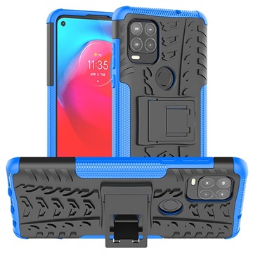 Motorola Moto G Stylus 5G Anti-Slip Hybrid Case (Geopende verpakking - Uitstekend) - Blauw / Zwart
