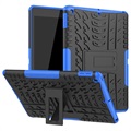 iPad 10.2 2019/2020/2021 Antislip Hybride Hoesje met Standaard - Blauw / Zwart