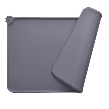 Anti-slip Siliconen Voedermat voor huisdieren - 47x30cm - Grijs