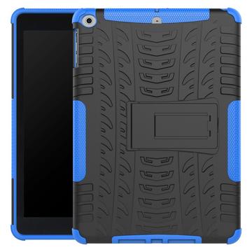 iPad 9.7 2017/2018 Anti-Slip Hybride Hoesje met Standaard - Blauw / Zwart
