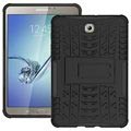 Samsung Galaxy Tab S2 8.0 T710, T715 Anti-Slip Hybrid Cover - Zwart