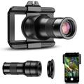 Apexel APL-TM6 2-in-1 Smartphone Telelens & Macrolens - Zwart