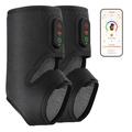 Via app bedienbaar verwarmd enkelmassageapparaat - 2 stuks - zwart