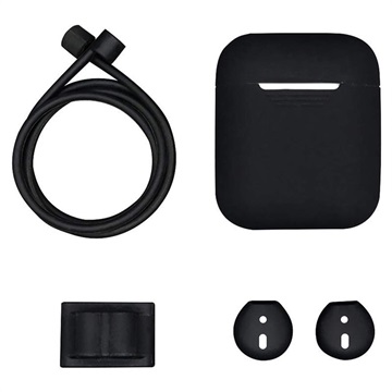 4-in-1  Apple AirPods / AirPods 2 Silicone Accessoires Set