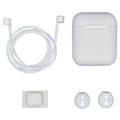 4-in-1  Apple AirPods / AirPods 2 Silicone Accessoires Set - Wit