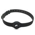 Apple AirTag 1/2 siliconen halsband voor honden en katten - Zwart