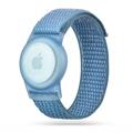 Apple AirTag 1/2 Tech-Protect Nylon Riem voor kinderen - Blauw