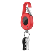 Apple AirTag Clip-And-Go hoesje met karabijnhaak - Rood