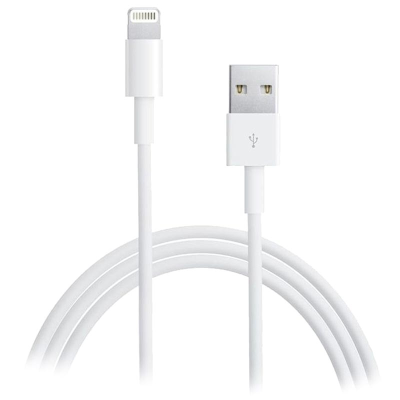 Kreta Artefact Tahiti Lightning / USB Kabel - iPhone, iPad, iPod - Wit - 2m
